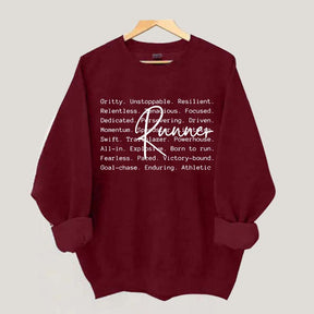 Runner Words Marathon Sweatshirt
