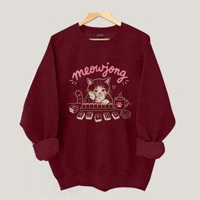 Cute Mahjong Cat Lover Sweatshirt