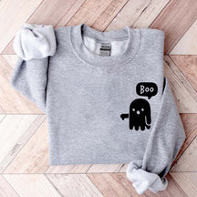 Boo Ghost Halloween Sweatshirt
