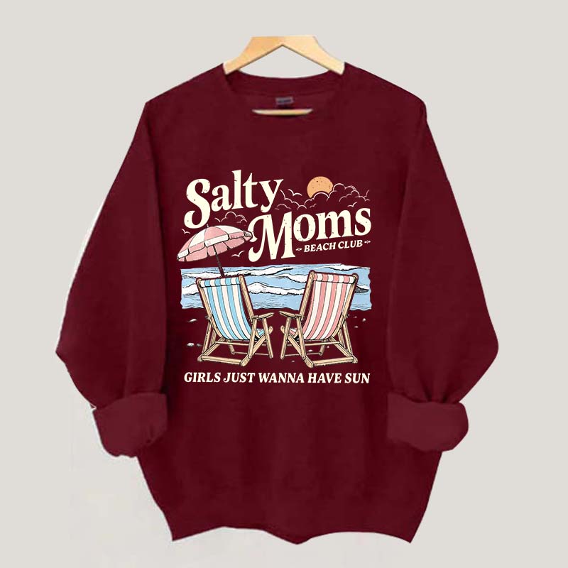 Salty Moms Beach Club Sweatshirt
