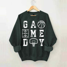 Retro Basketball Mom Game Day Sweatshirt