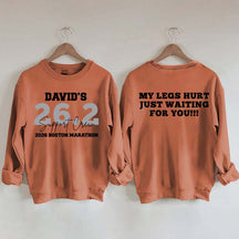 Custom Marathon Support Crew Sweatshirt