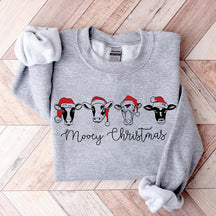 Cow Lover Farm Christmas Gifts Sweatshirt