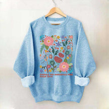 Fearfully And Wonderfully Made Abstract Flower Sweatshirt