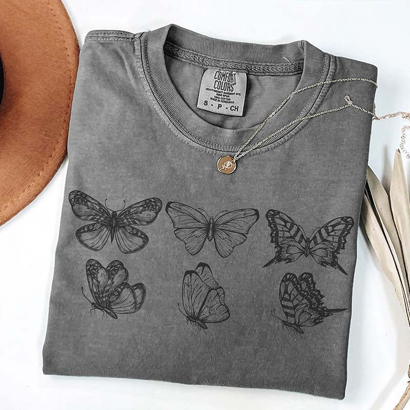 Dark Cottagecore Butterfly T-Shirt