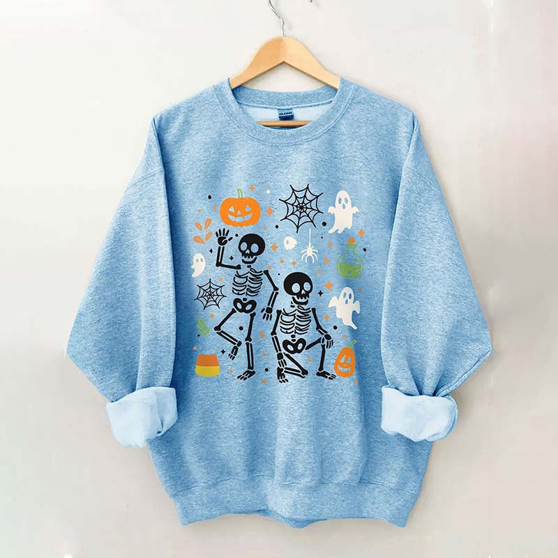 Slightly Subtle FDT Halloween Skeleton Sweatshirt
