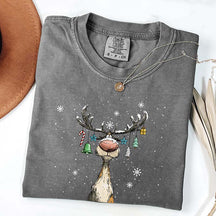 Comfort Colors Vintage Reindeer T-Shirt