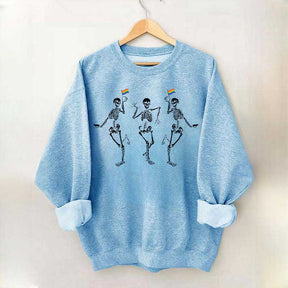 Skeleton Pride Rainbow Sweatshirt