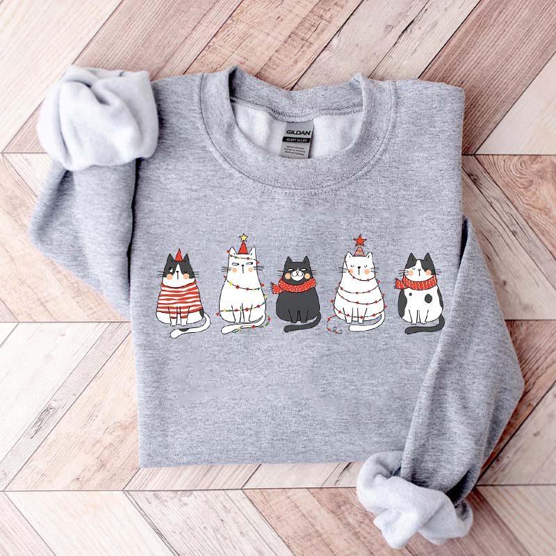 Cute Cat Christmas Lover Sweatshirt