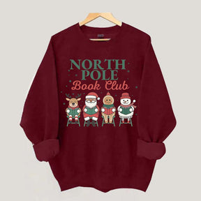 Retro Christmas Bookish Sweatshirt