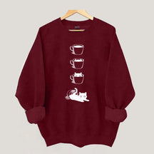Coffee Cat Lover Sweatshirt