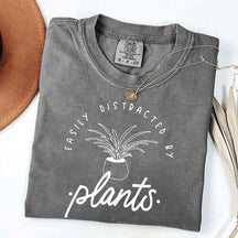 Simple Easily Distracted by Plants T-Shirt