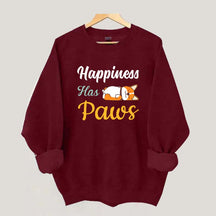 Happiness Has Paws Sweatshirt