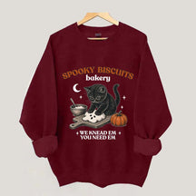 Kitty Biscuits Vintage Baking Pumpkin Sweatshirt