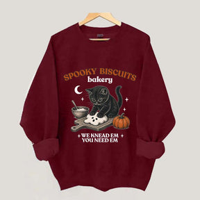 Kitty Biscuits Vintage Baking Pumpkin Sweatshirt
