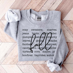 Fall Definition Words Sweatshirt