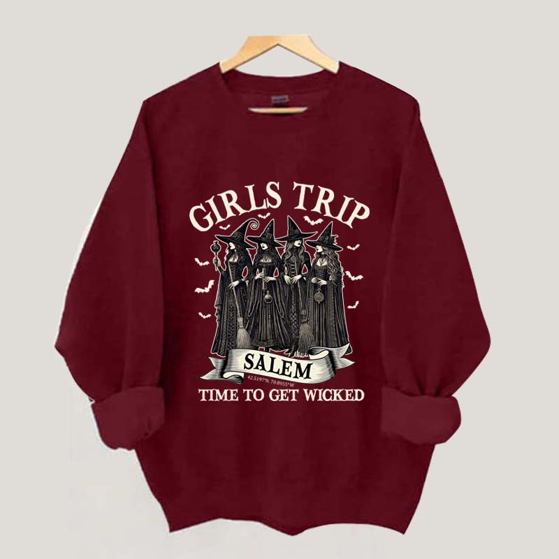 Retro Girls Trip Salem Sweatshirt