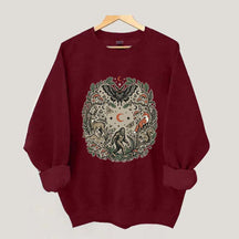 Forest Friends Cryptid Mothman Bigfoot Sweatshirt