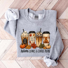 Halloween Coffee Pumpkin Spice Fall Sweatshirt