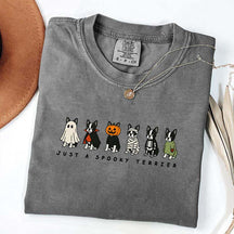 Spooky Boston Terrier Halloween T-Shirt