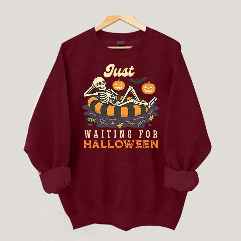 Funny Just Waiting for Halloween Sweatshirt