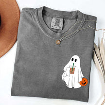 Halloween Ghost Iced Coffee Lover T-Shirt