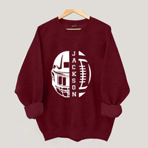Personalized Football Season Mom Sweatshirt