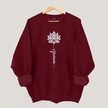Namaste Lotus Flower Yoga Sweatshirt