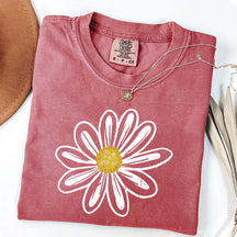 Daisy Flower Graphic Cute Summer T-Shirt