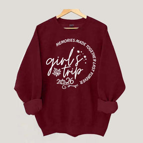 Personalized Year Matching Friends Fall Girls Trip Sweatshirt