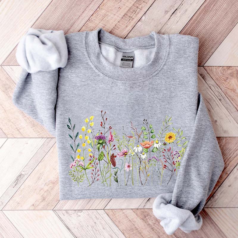 Vintage Pastel Floral Cute Sweatshirt