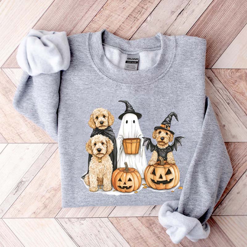 Halloween Goldendoodle Ghost Dog Lover Sweatshirt