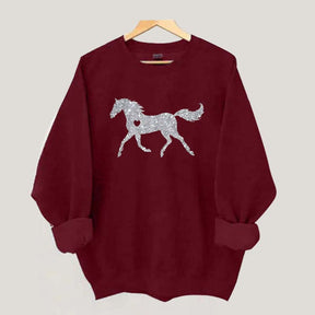 Glitter Horse Sweatshirt