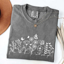 Comfort Color Simple Wild Flowers T-Shirt