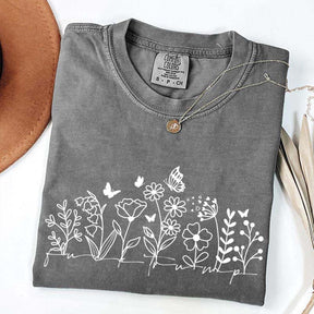 Comfort Color Simple Wild Flowers T-Shirt