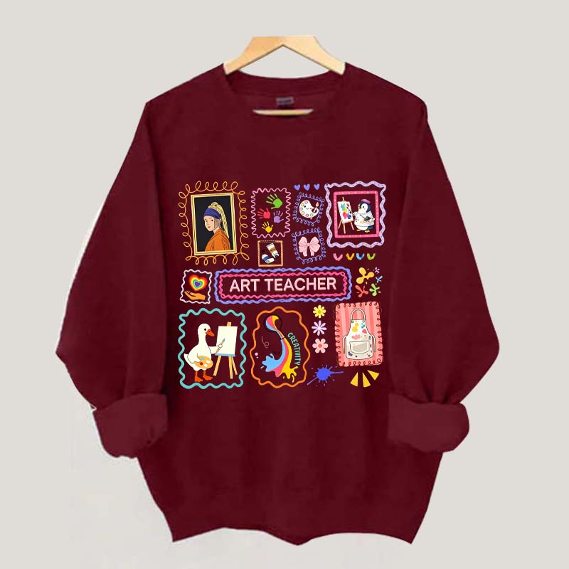 Funny Art Teacher Sweatshirt