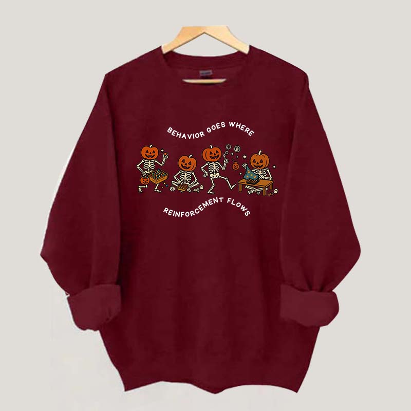 Behavior Reinforcement Skull Sweatshirt