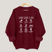 Volleyball God Says I Am Sweatshirt