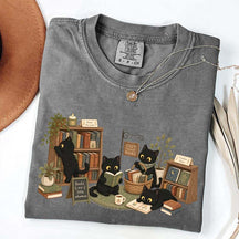 Comfort Colors Bookstore Black Cats T-Shirt