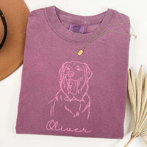 Custom Pet Love With Name And Photo T-Shirt