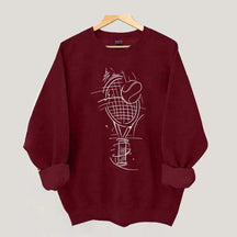 Minimalist Tennis Lover Sweatshirt