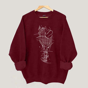 Minimalist Tennis Lover Sweatshirt