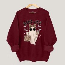 Boo-Jee Ghost Leopard Sweatshirt