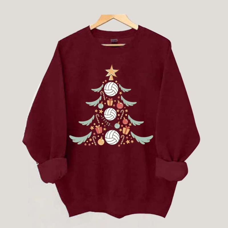 Volleyball Christmas Mom Holiday Sweatshirt