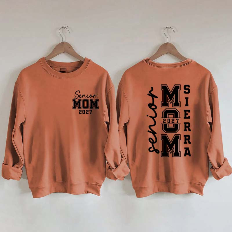 Custom Graduation Senior Mom 2027 Sweatshirt