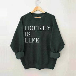 Hockey Is Life Minimalist Sweatshirt