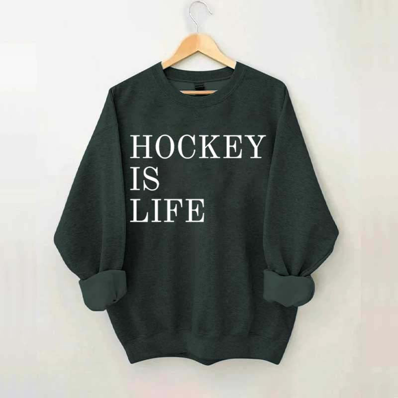 Hockey Is Life Minimalist Sweatshirt