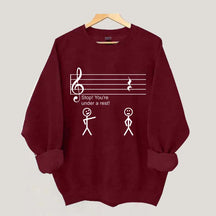 Stop Under a Rest Music Sweatshirt