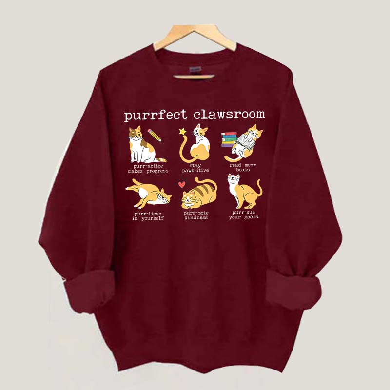 Teacher Puns Cat Lover Sweatshirt