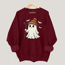 Fun Hockey Halloween Cute Ghost Sweatshirt